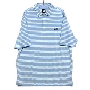 Footjoy FJ Striped Shirt Golf Performance Stretch Mens XL CIC Athleisure Preppy